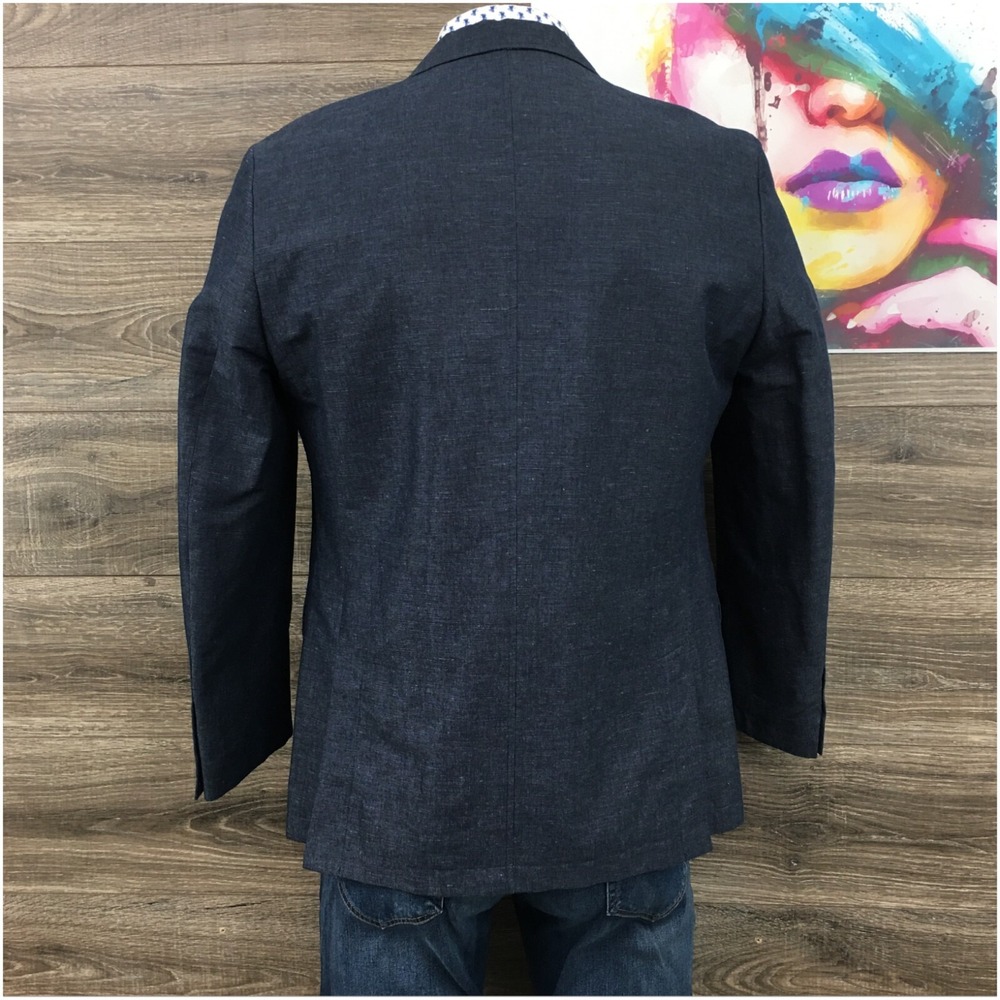 JOSEPH ABBOUD Mens Blazer Sport Coat Casual Jacket‎ Size L 42R Cotton Linen Suit - Picture 10 of 12